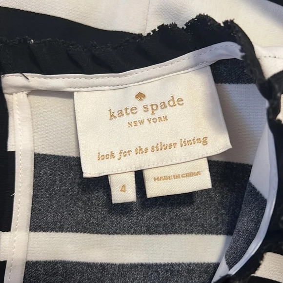 Kate Spade // 3/4 Sleeve Striped Dress - Picture 9 of 10